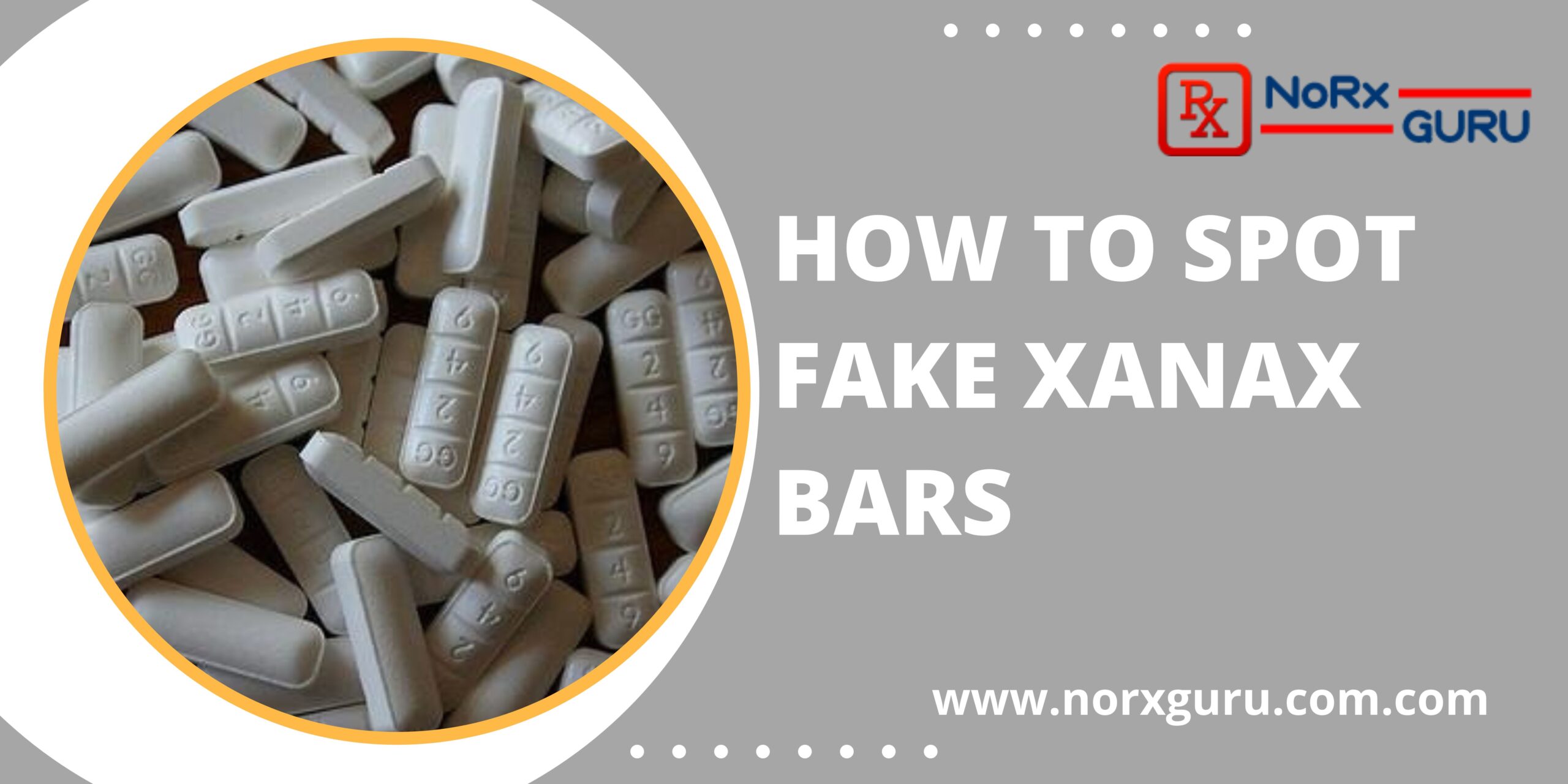 How to spot fake xanax bars